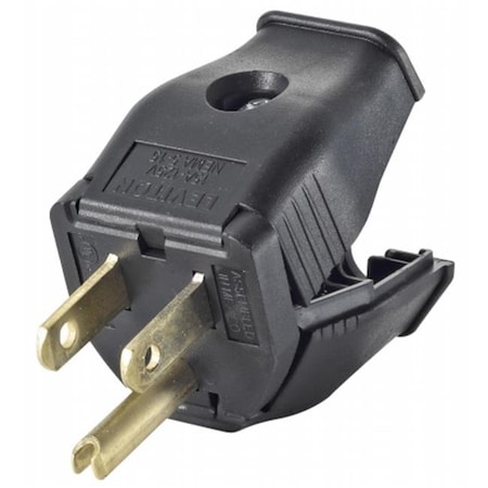 Leviton Leviton Mfg 000-3W101-00E 2 Pole 3 Wire Black Grounding Plug 000-3W101-00E